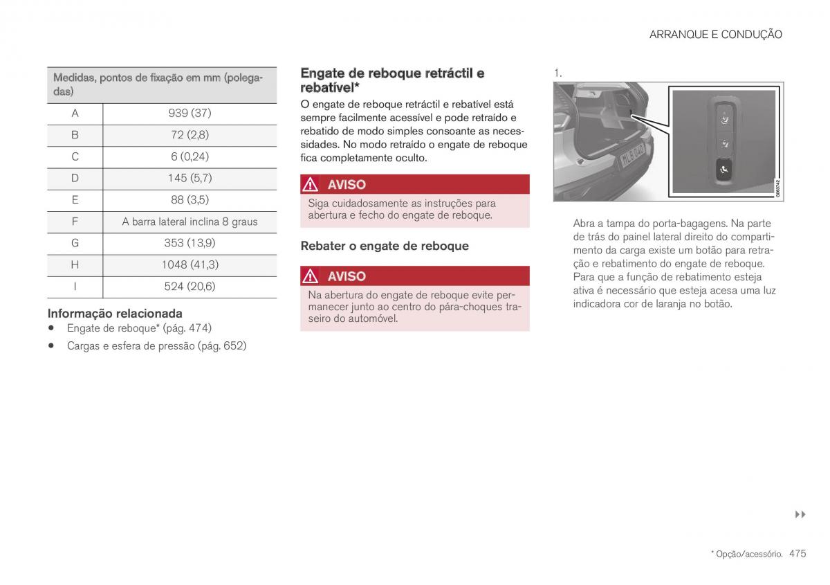 Volvo XC40 manual del propietario / page 477