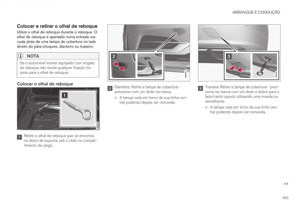 Volvo XC40 manual del propietario / page 485