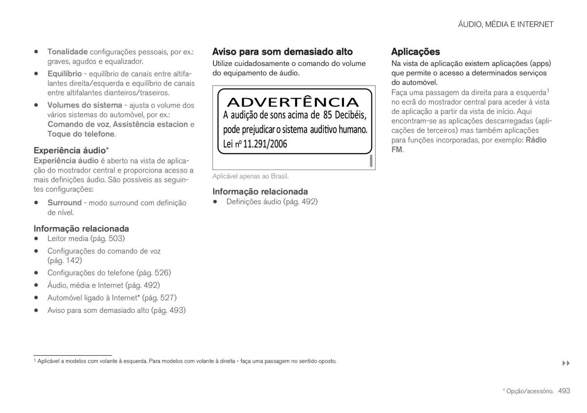 Volvo XC40 manual del propietario / page 495