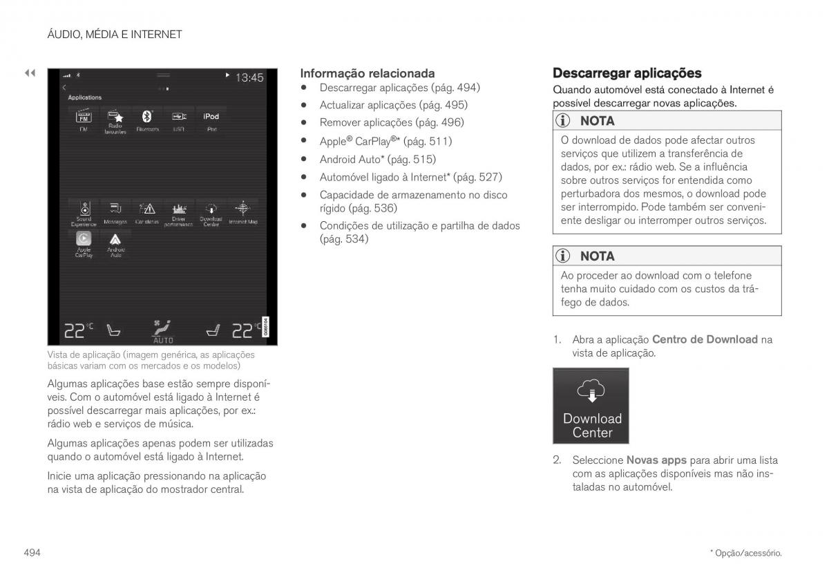 Volvo XC40 manual del propietario / page 496