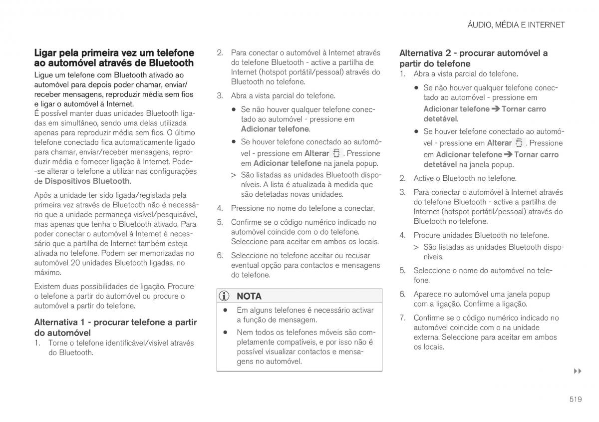 Volvo XC40 manual del propietario / page 521