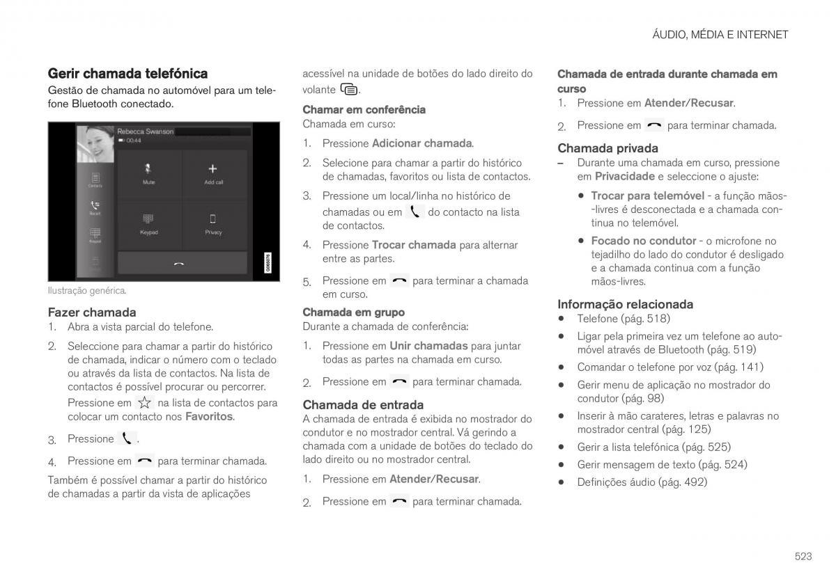 Volvo XC40 manual del propietario / page 525