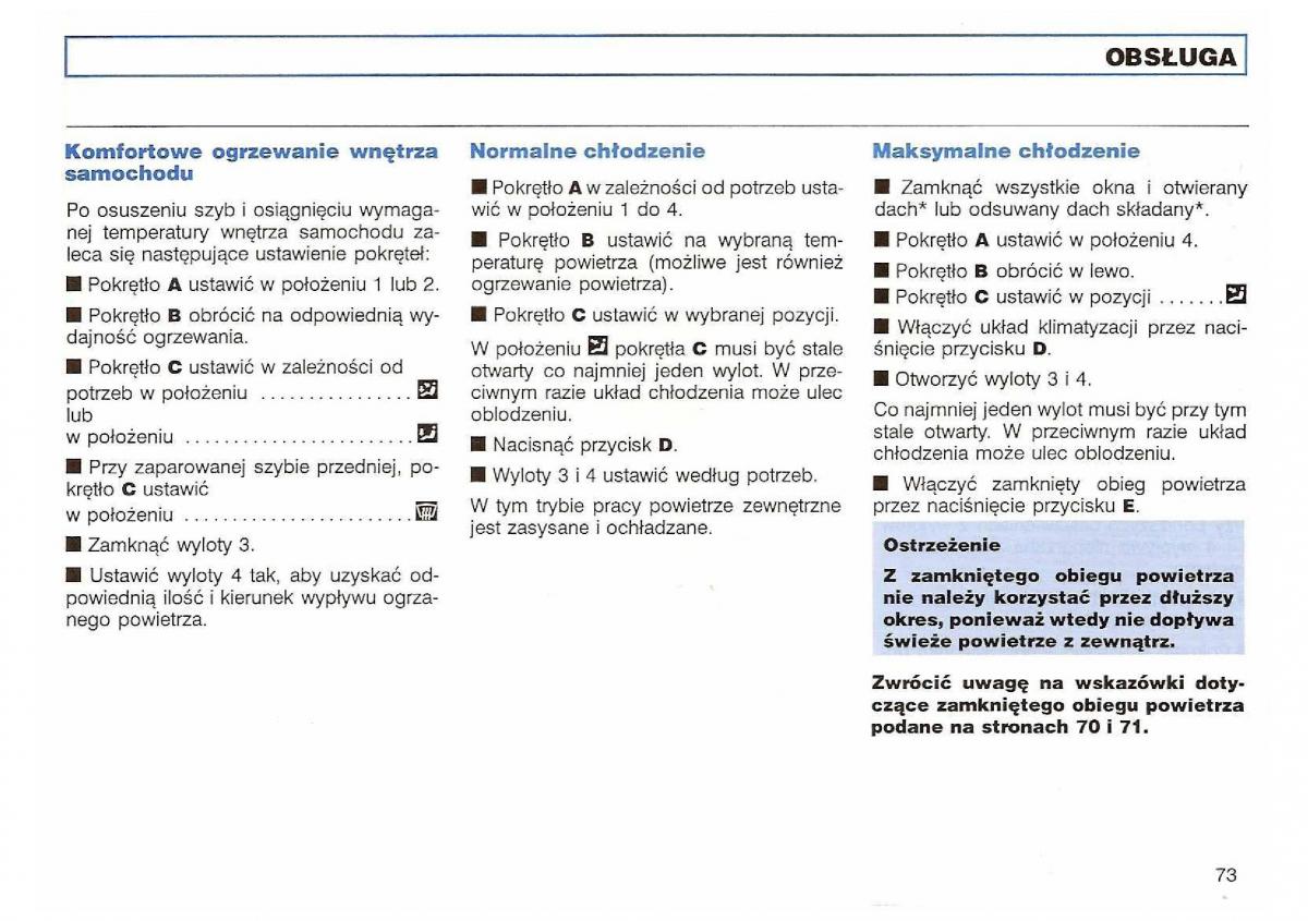 VW Polo III 3 instrukcja obslugi / page 75