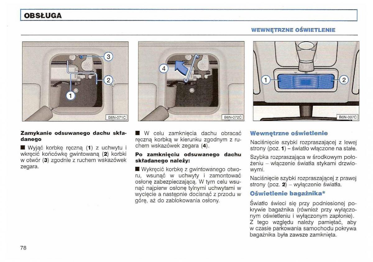 VW Polo III 3 instrukcja obslugi / page 80