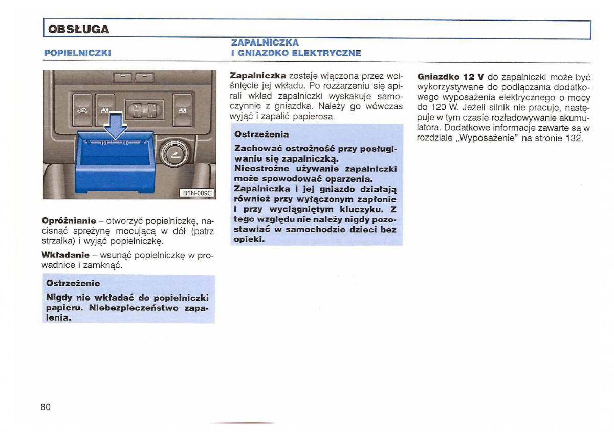 VW Polo III 3 instrukcja obslugi / page 82