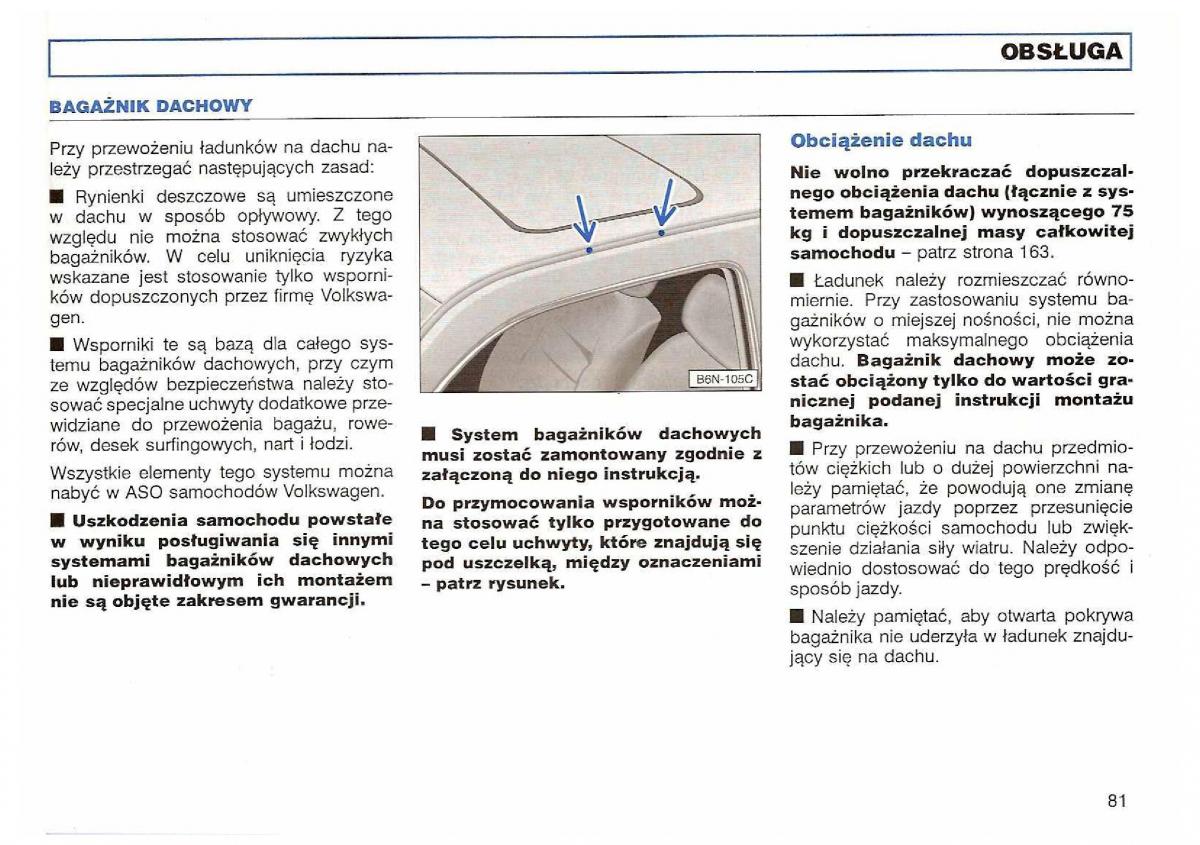 VW Polo III 3 instrukcja obslugi / page 83