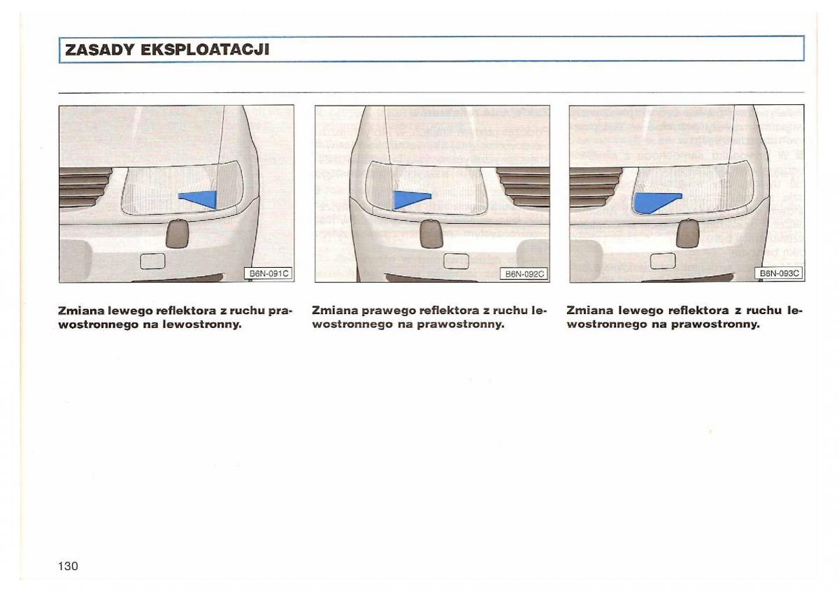 VW Polo III 3 instrukcja obslugi / page 132