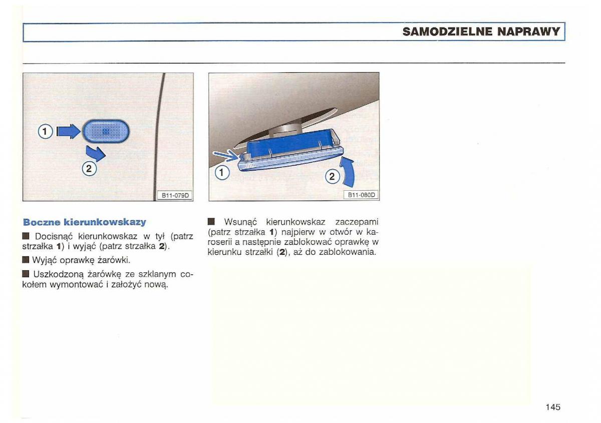 VW Polo III 3 instrukcja obslugi / page 147