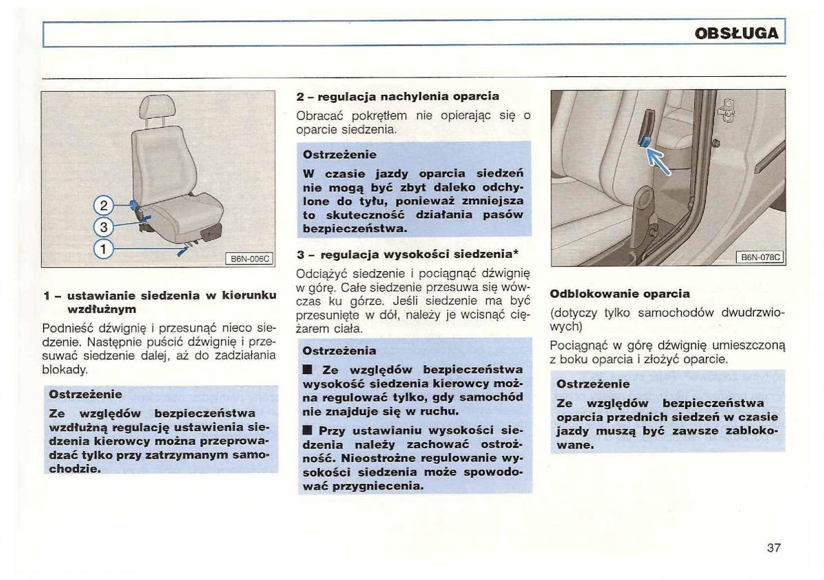 VW Polo III 3 instrukcja obslugi / page 39