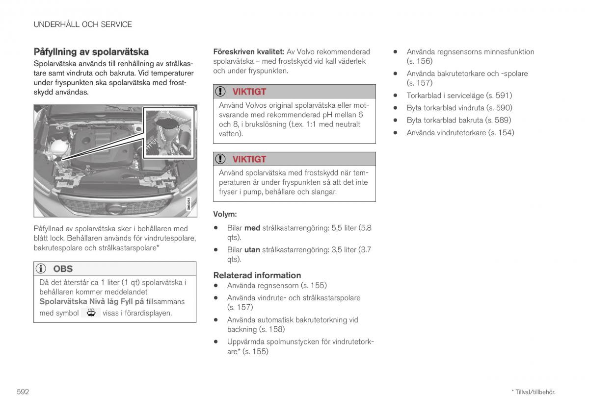 Volvo XC40 instruktionsbok / page 594