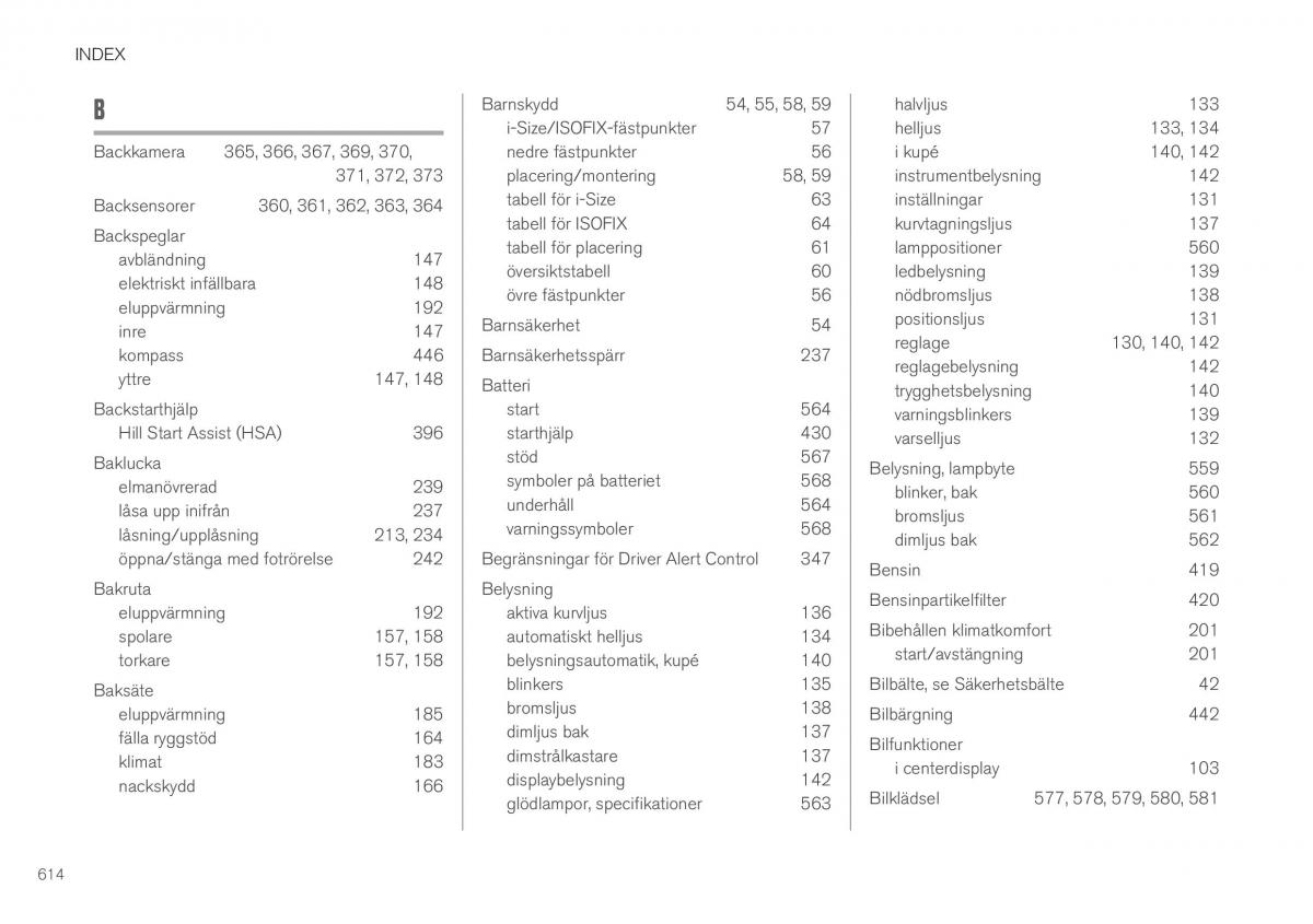 Volvo XC40 instruktionsbok / page 616