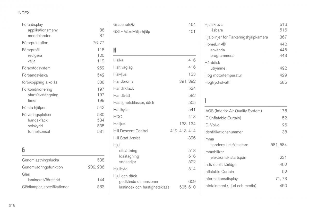 Volvo XC40 instruktionsbok / page 620