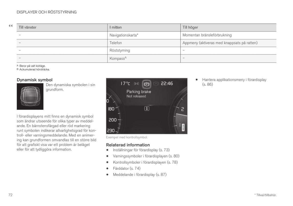 Volvo XC40 instruktionsbok / page 74