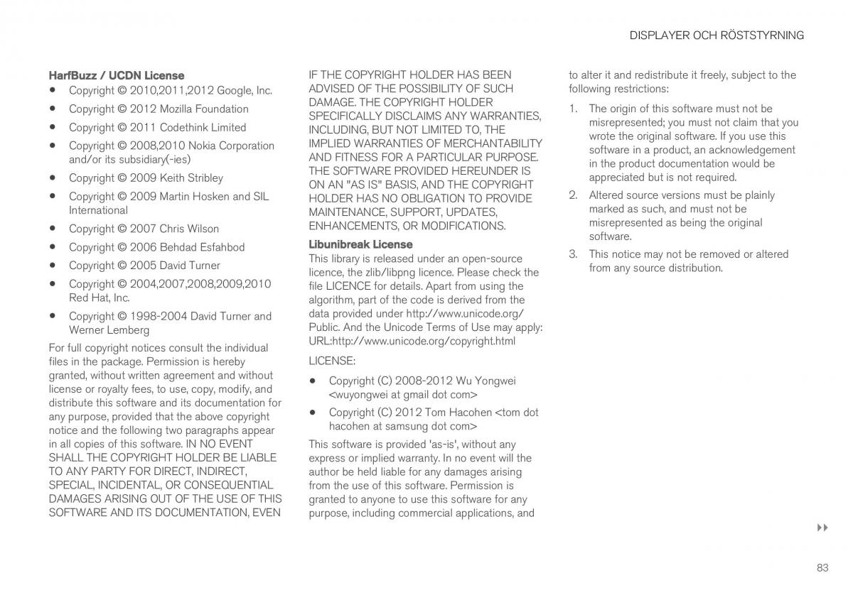 Volvo XC40 instruktionsbok / page 85