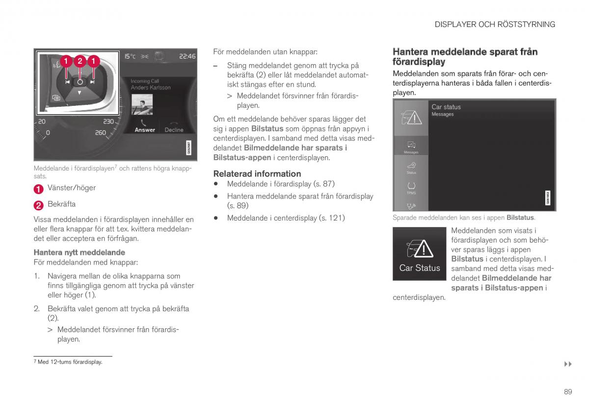 Volvo XC40 instruktionsbok / page 91