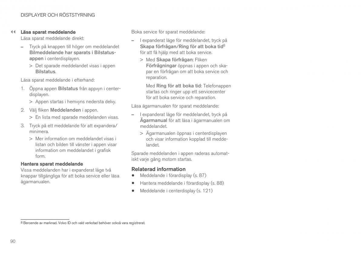 Volvo XC40 instruktionsbok / page 92