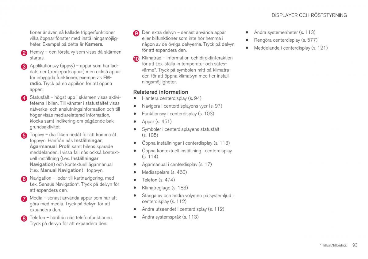 Volvo XC40 instruktionsbok / page 95