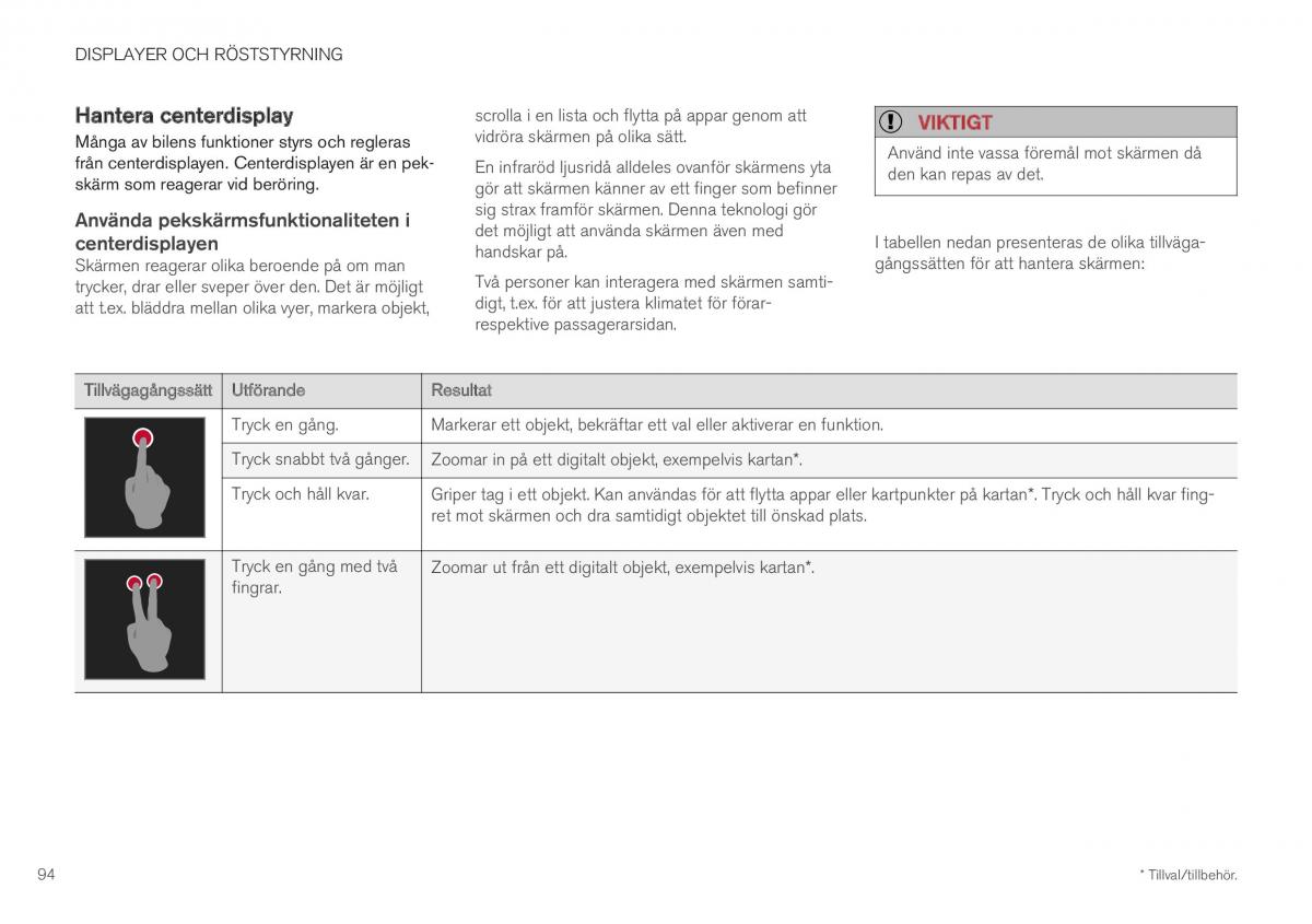 Volvo XC40 instruktionsbok / page 96