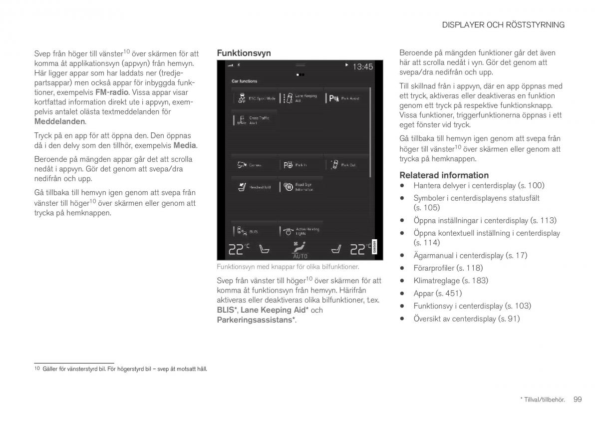 Volvo XC40 instruktionsbok / page 101