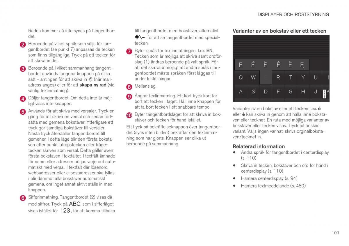 Volvo XC40 instruktionsbok / page 111