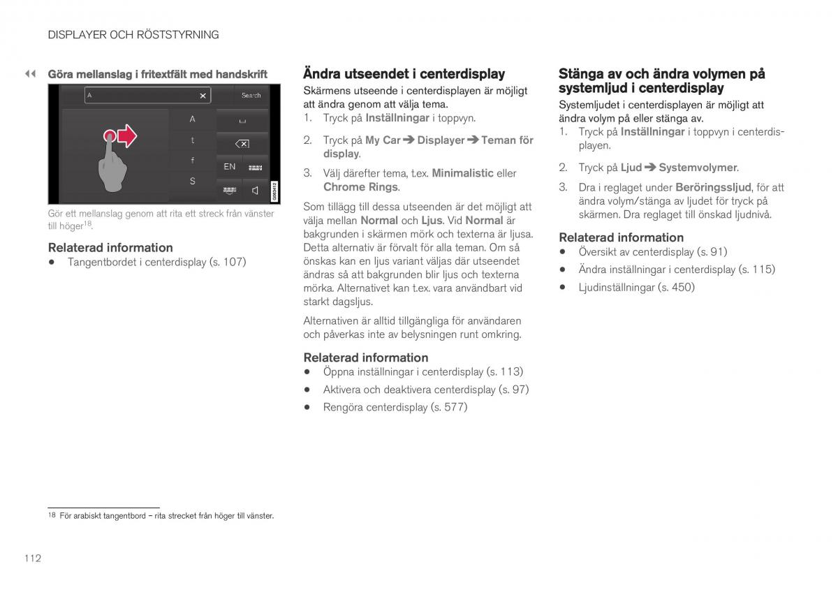 Volvo XC40 instruktionsbok / page 114