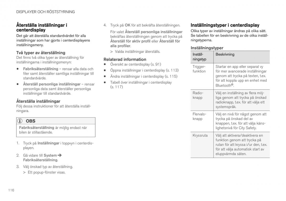 manual Volvo XC40 instruktionsbok / page 118