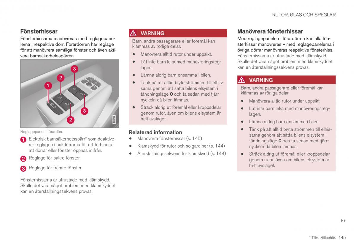 Volvo XC40 instruktionsbok / page 147