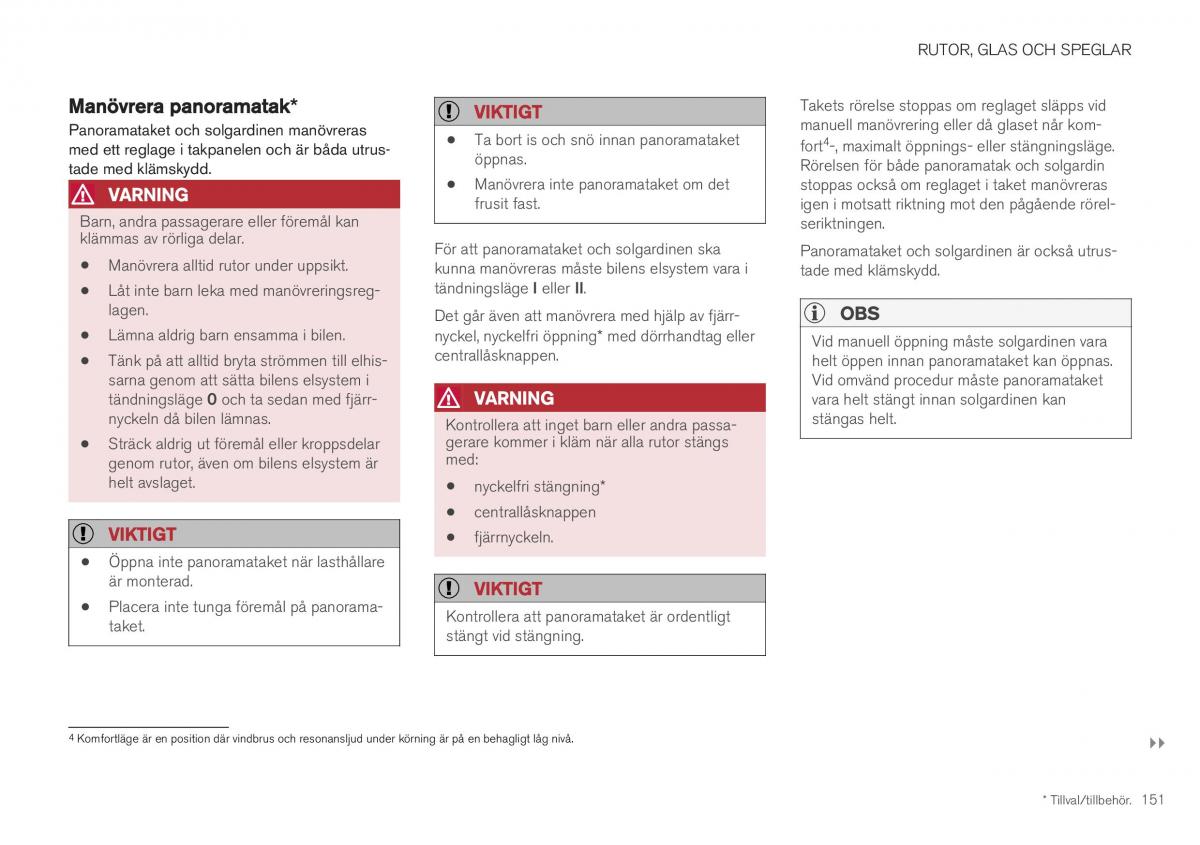 Volvo XC40 instruktionsbok / page 153