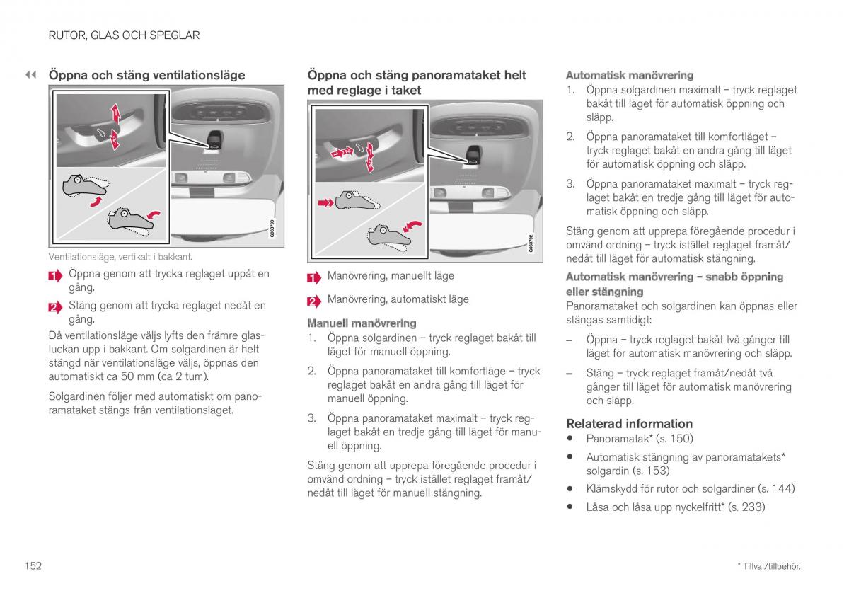 Volvo XC40 instruktionsbok / page 154