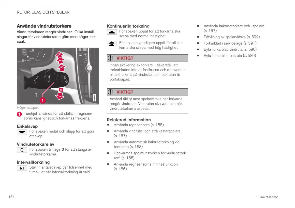 Volvo XC40 instruktionsbok / page 156