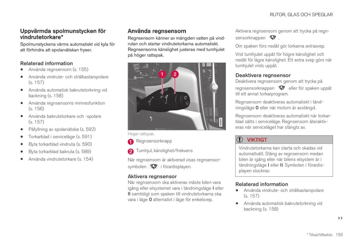 Volvo XC40 instruktionsbok / page 157