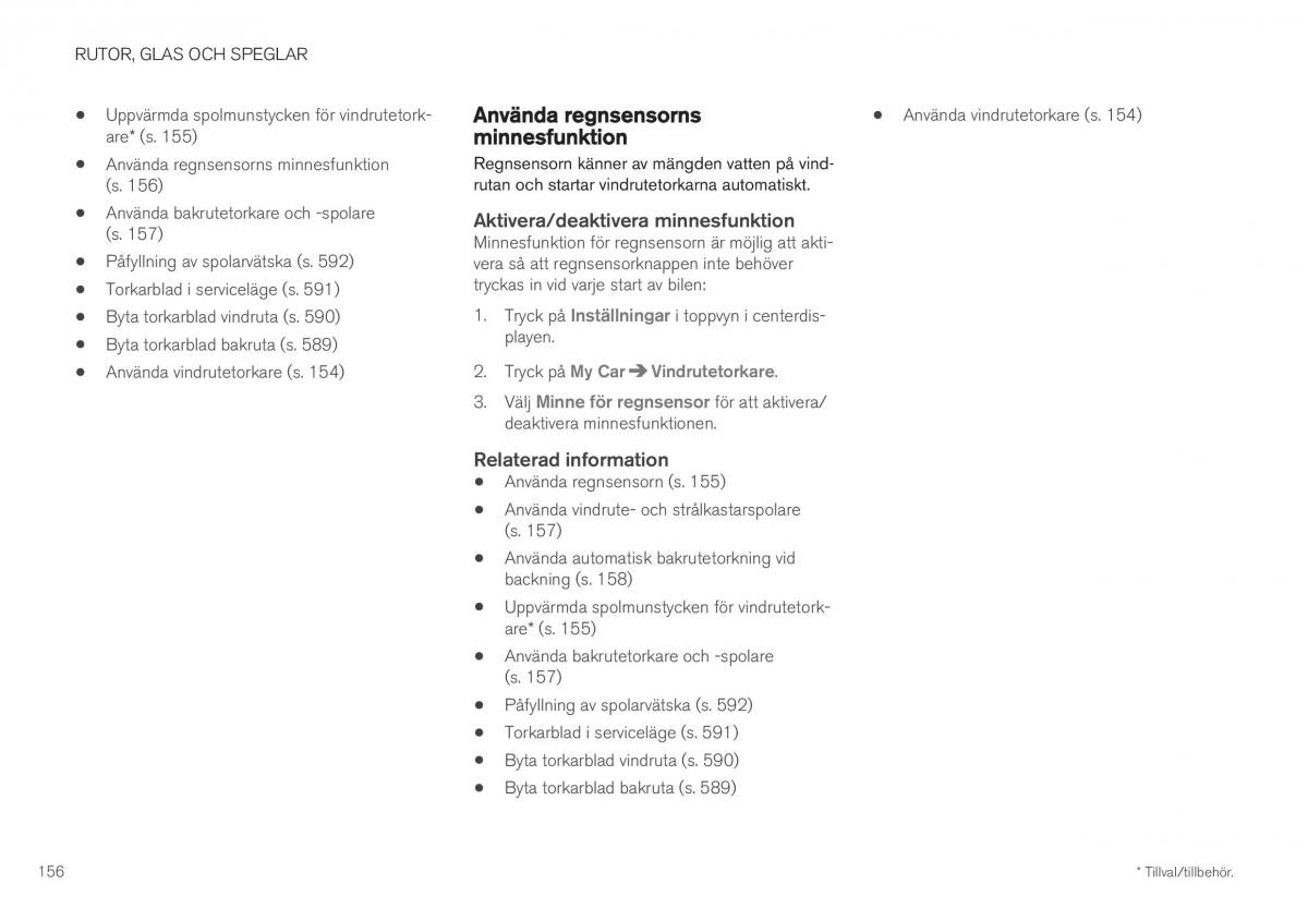 Volvo XC40 instruktionsbok / page 158