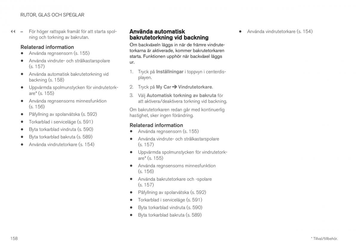 Volvo XC40 instruktionsbok / page 160