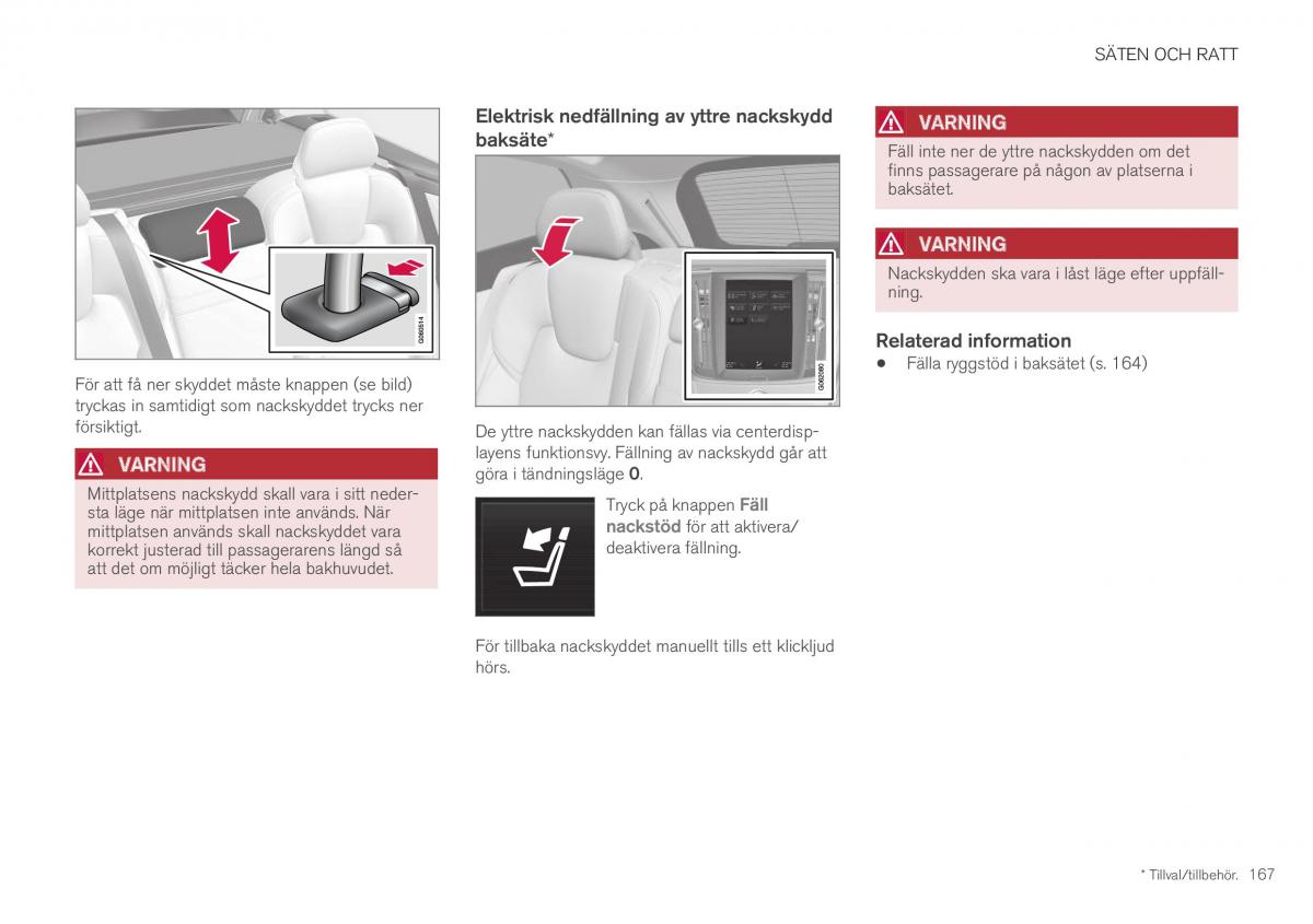 Volvo XC40 instruktionsbok / page 169