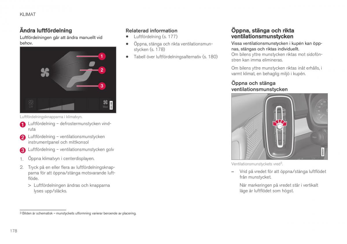 Volvo XC40 instruktionsbok / page 180