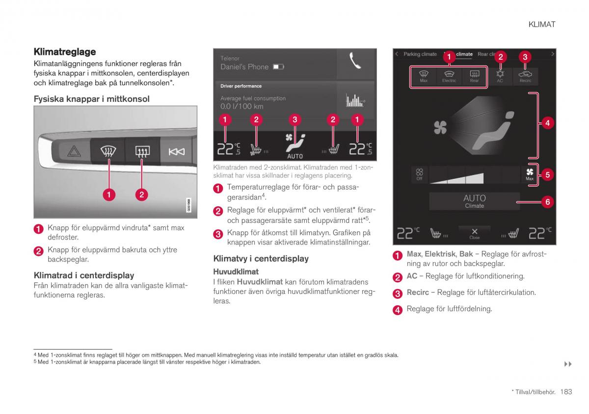 Volvo XC40 instruktionsbok / page 185