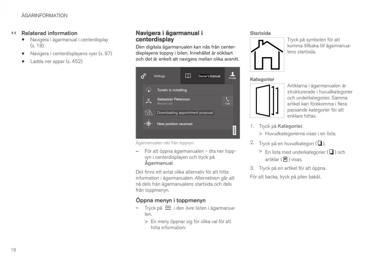 Volvo XC40 instruktionsbok / page 20