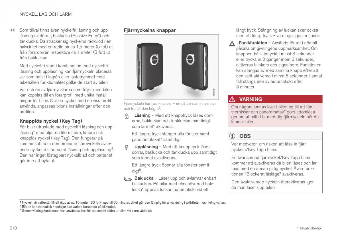 Volvo XC40 instruktionsbok / page 212