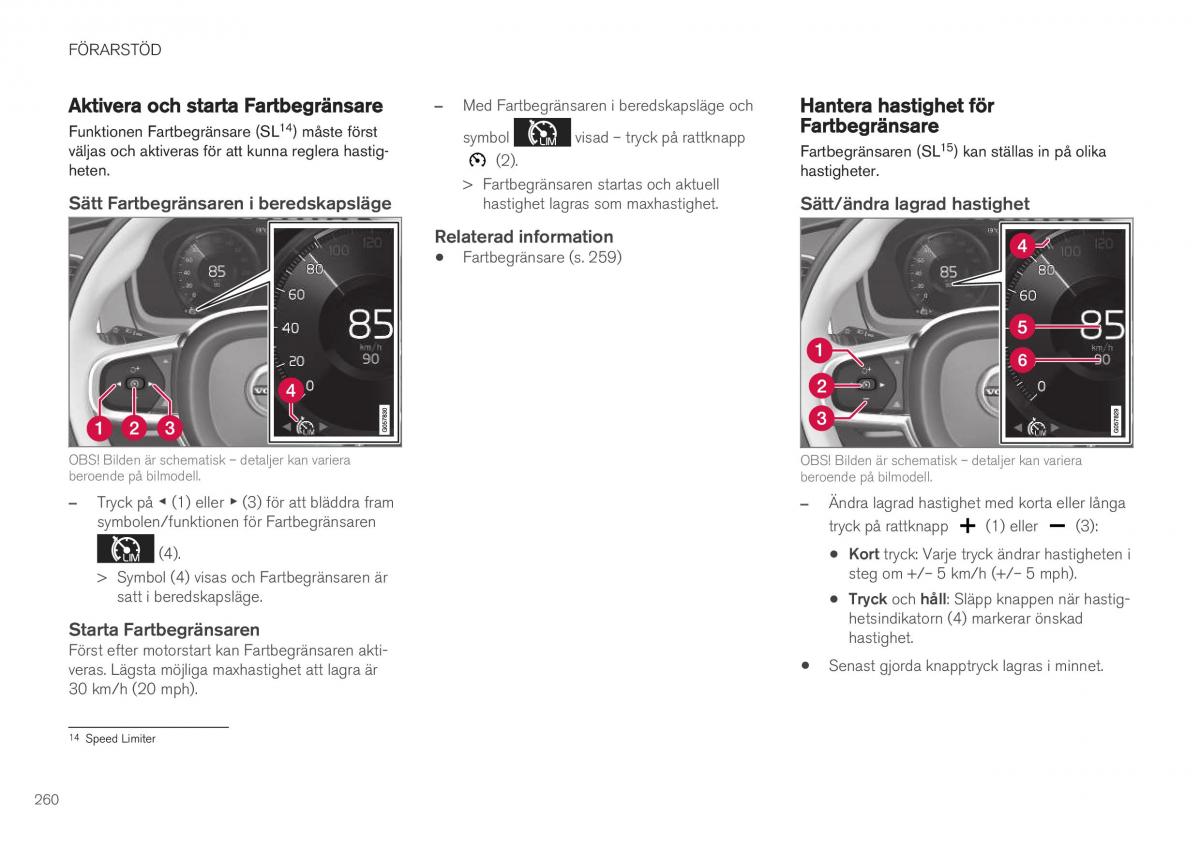 Volvo XC40 instruktionsbok / page 262