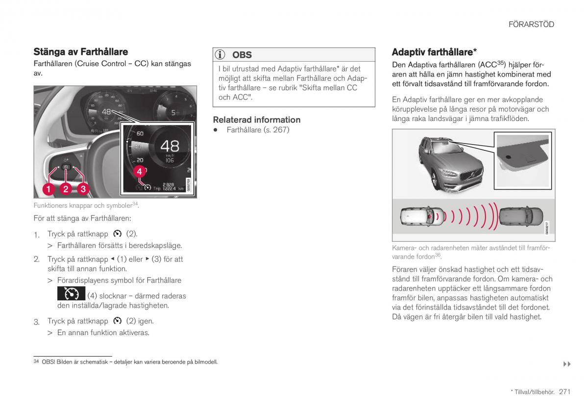 Volvo XC40 instruktionsbok / page 273