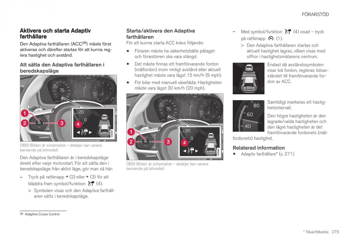 Volvo XC40 instruktionsbok / page 277