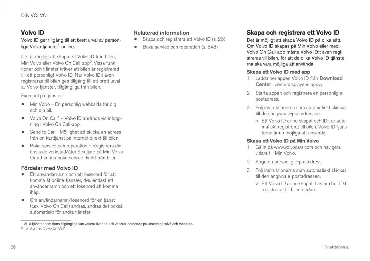 Volvo XC40 instruktionsbok / page 28