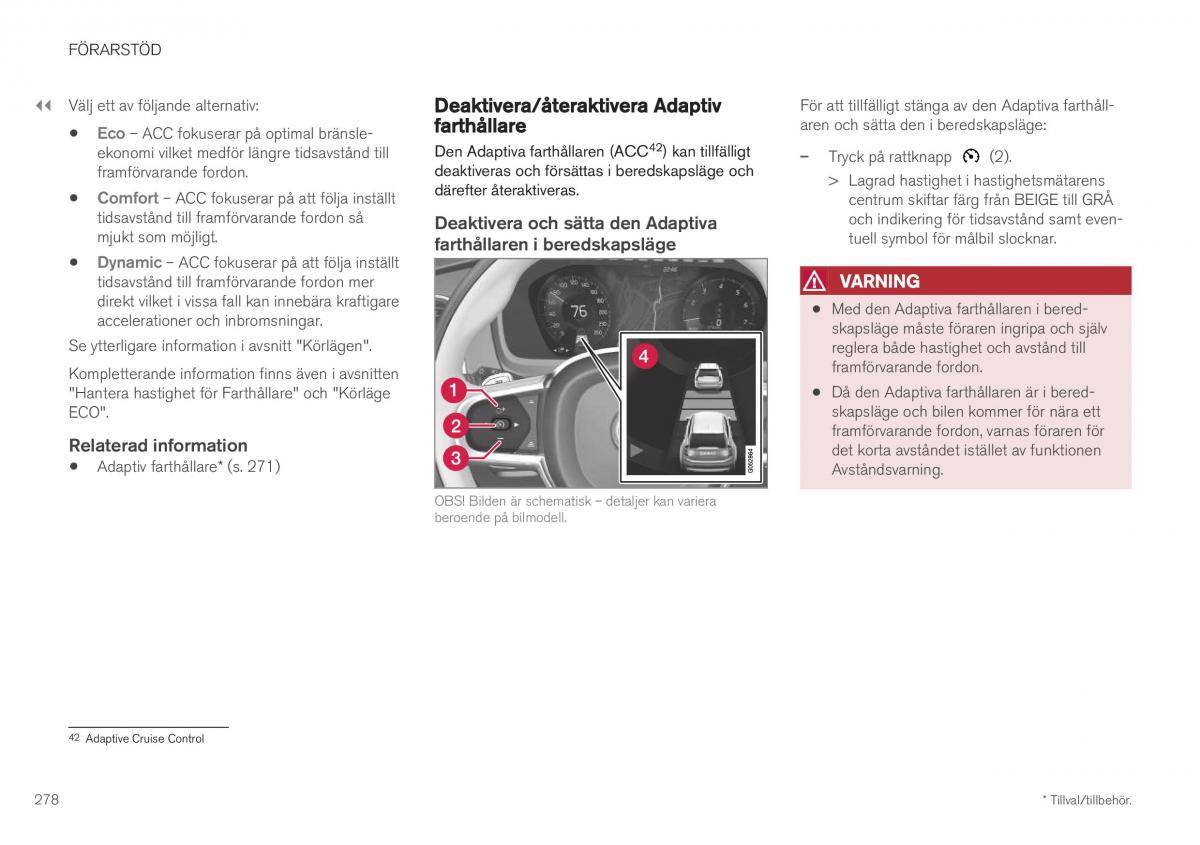 Volvo XC40 instruktionsbok / page 280