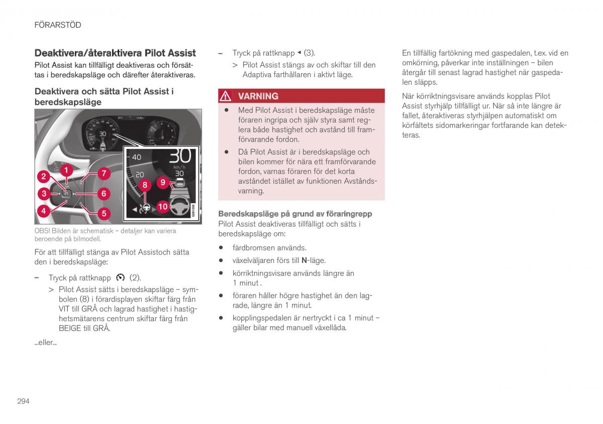 Volvo XC40 instruktionsbok / page 296