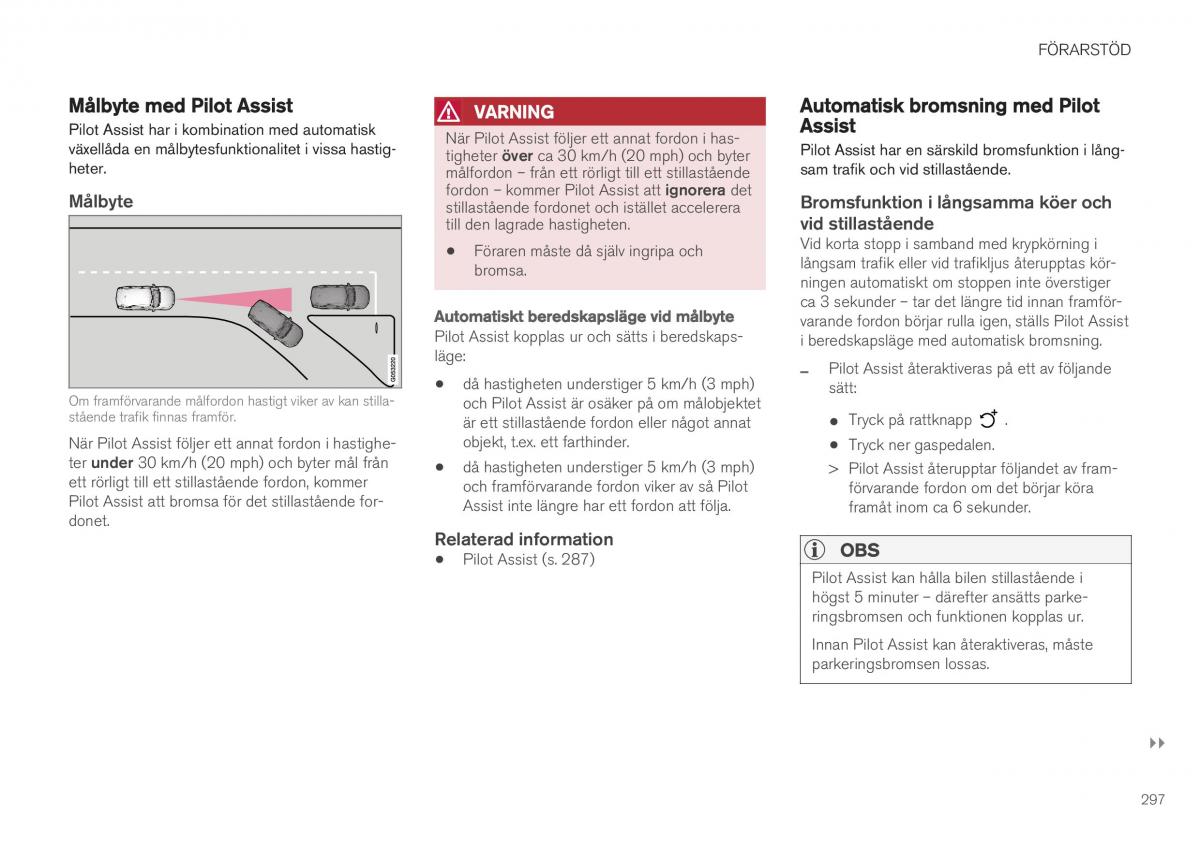 Volvo XC40 instruktionsbok / page 299