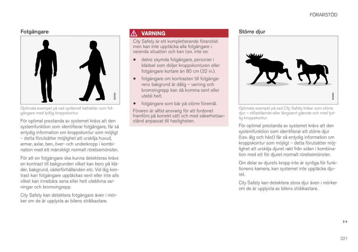 Volvo XC40 instruktionsbok / page 323