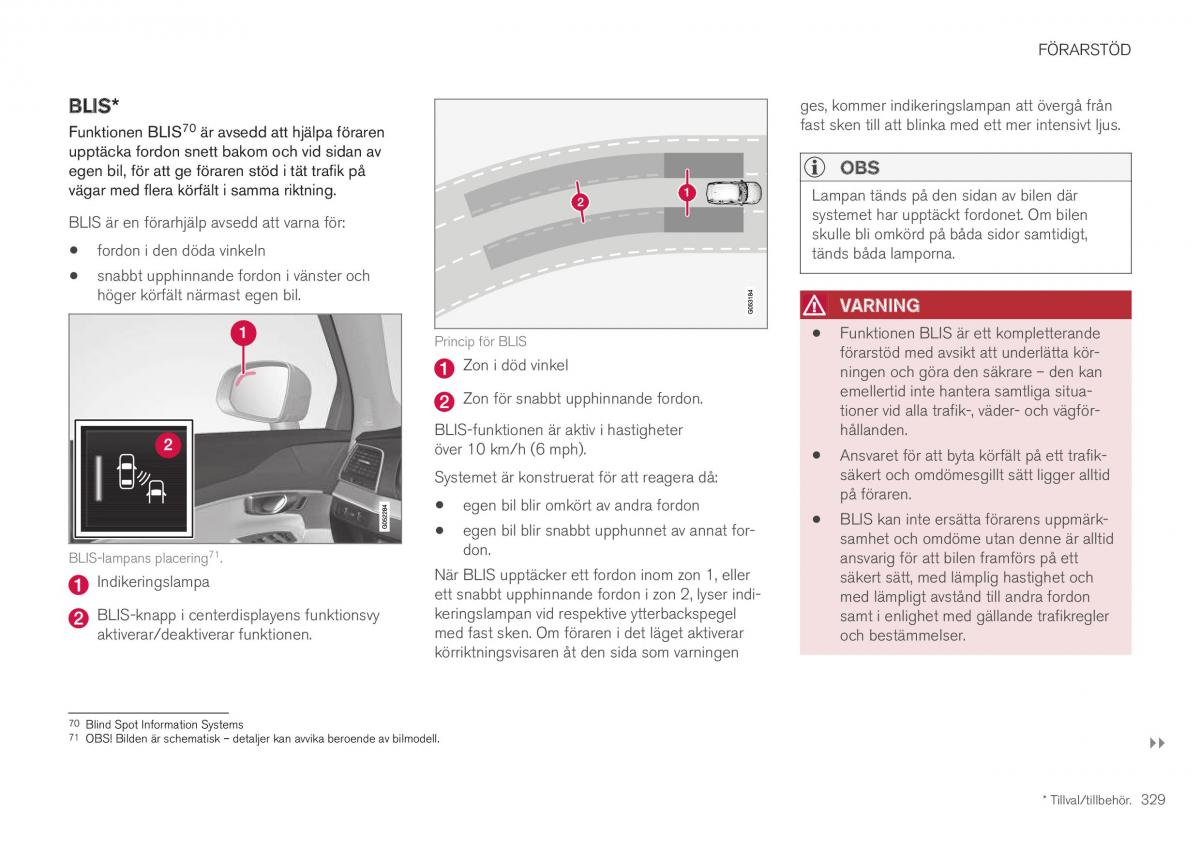 Volvo XC40 instruktionsbok / page 331