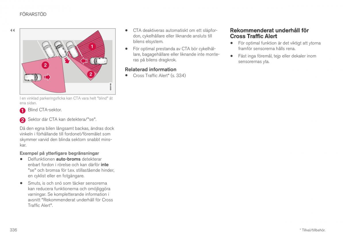 Volvo XC40 instruktionsbok / page 338