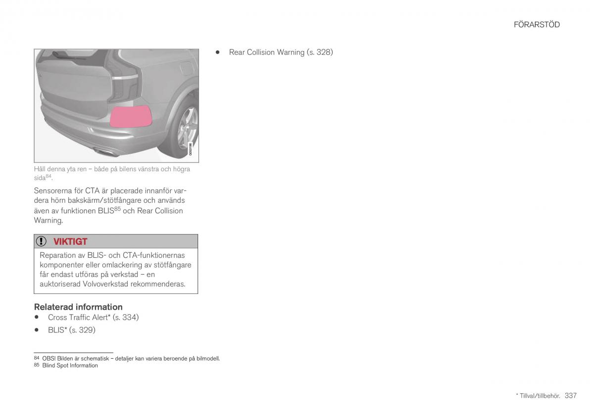 Volvo XC40 instruktionsbok / page 339