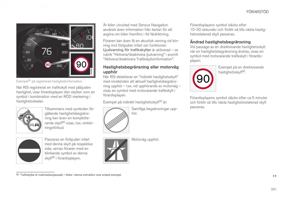 Volvo XC40 instruktionsbok / page 343